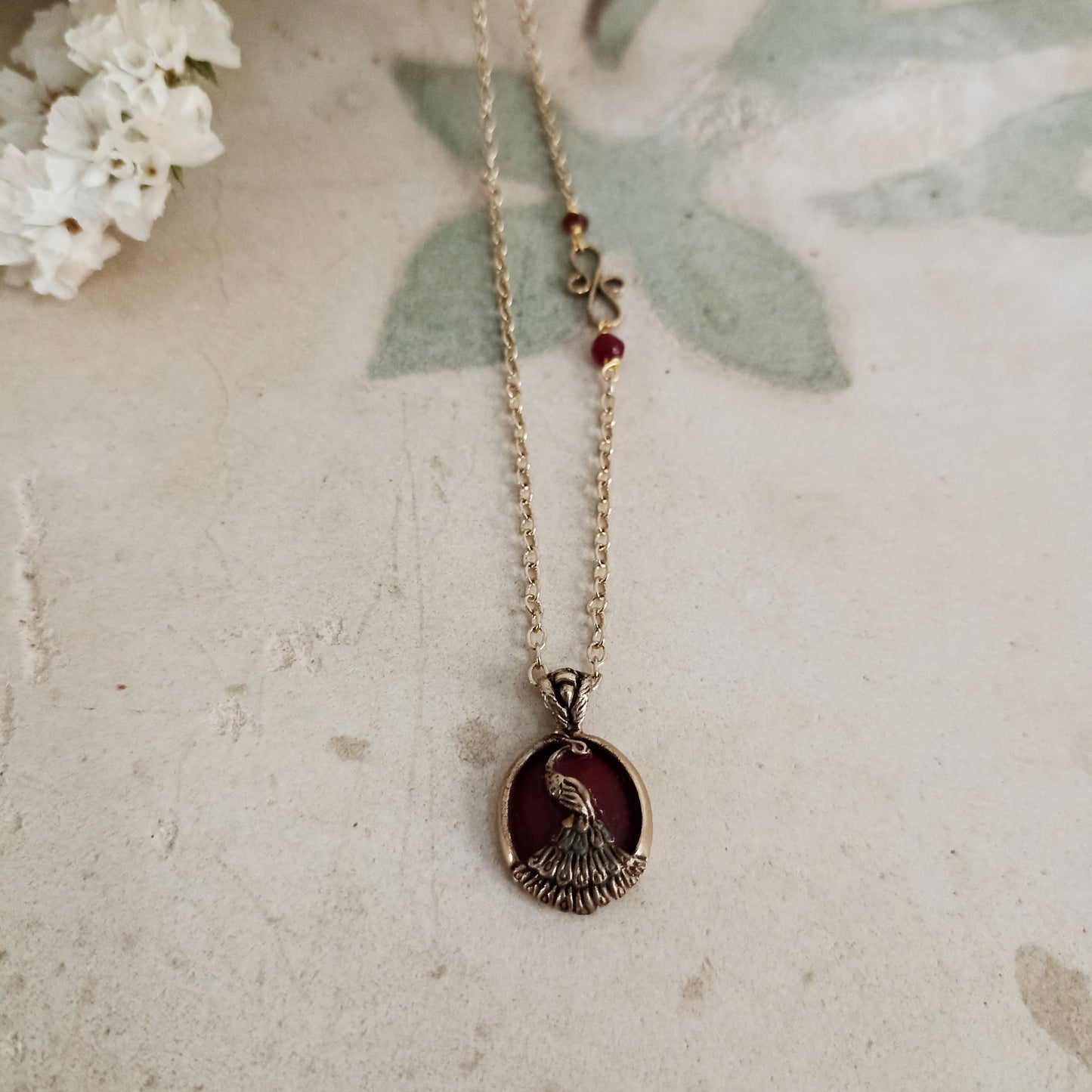 Collana PAVONE BORDEAUX