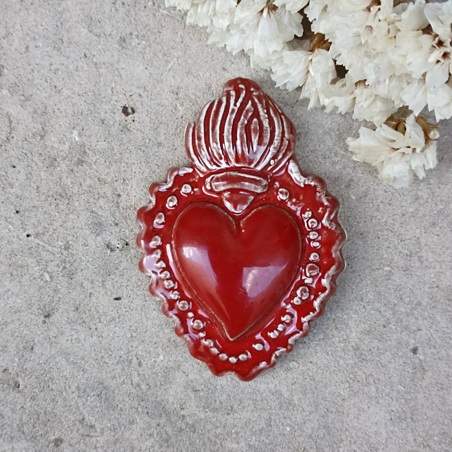 MAGNETE SACRO CUORE  ROSSO