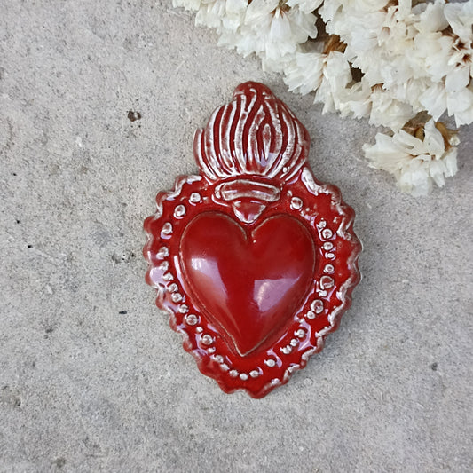 MAGNETE SACRO CUORE  ROSSO