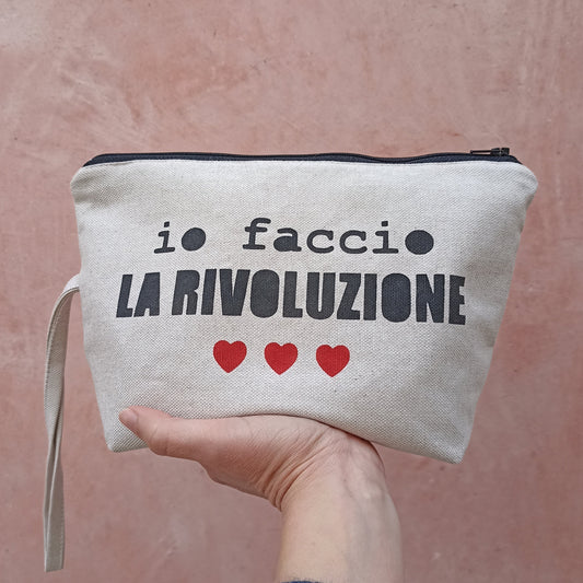 Pochette trapezio  IO FACCIO LA RIVOLUZIONE