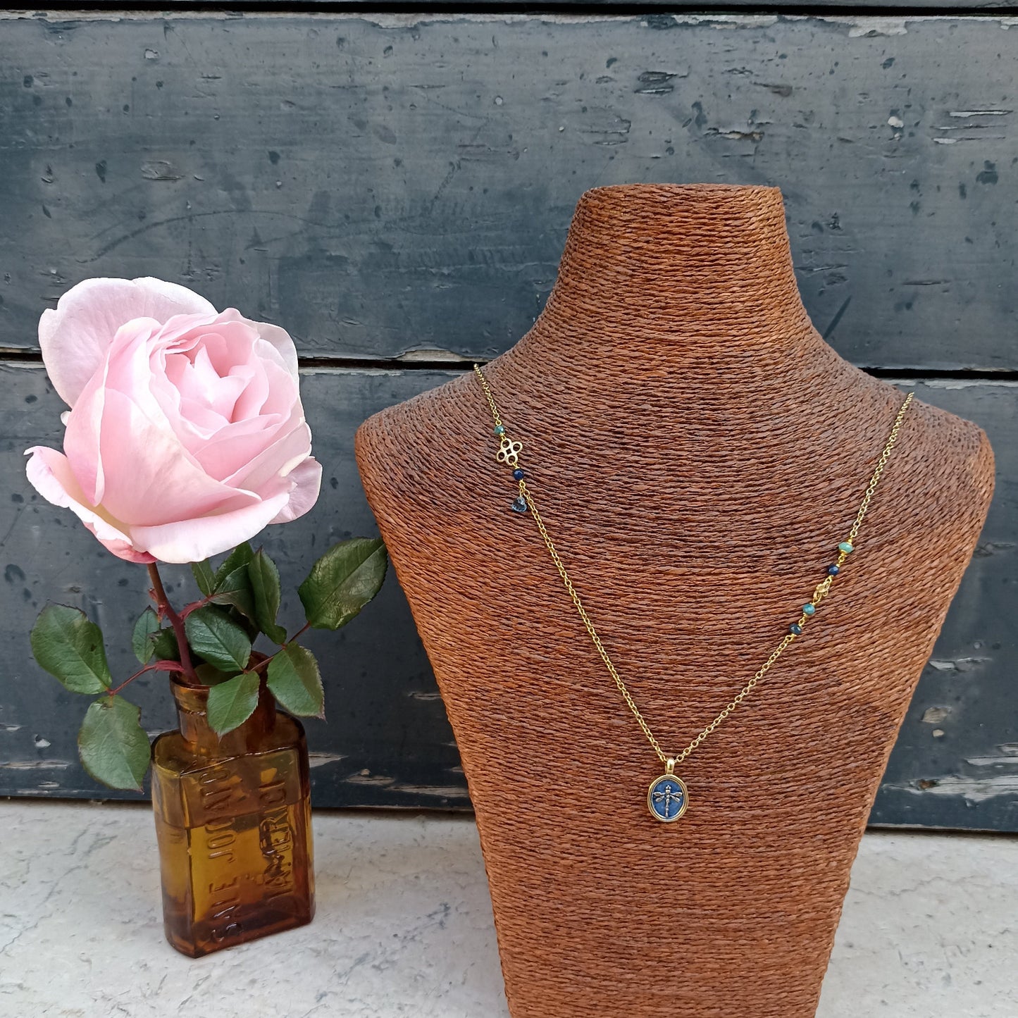 Collana MEDAGLIA LIBELLULA