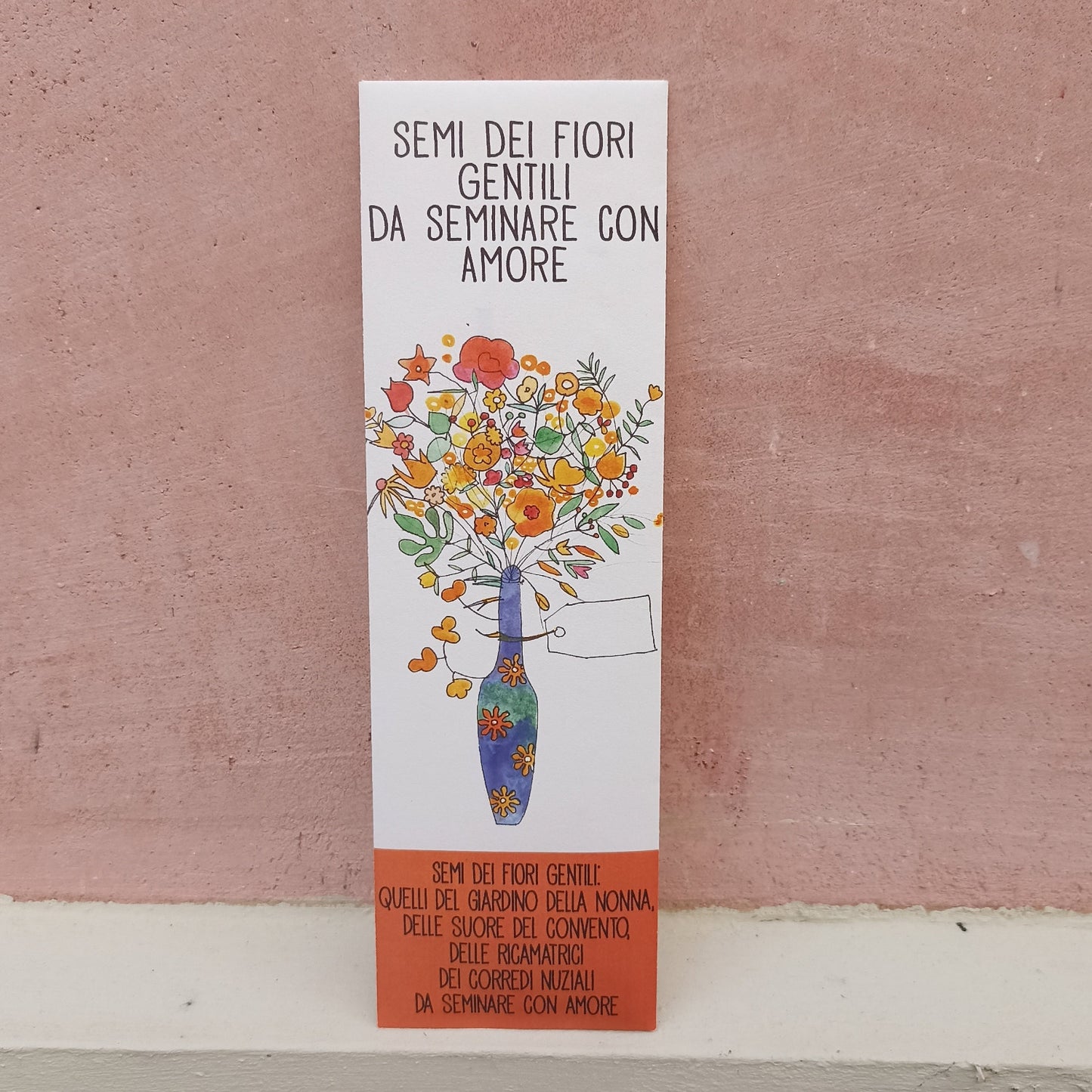 SEMI DEI FIORI GENTILI DA SEMINARE CON AMORE arancio