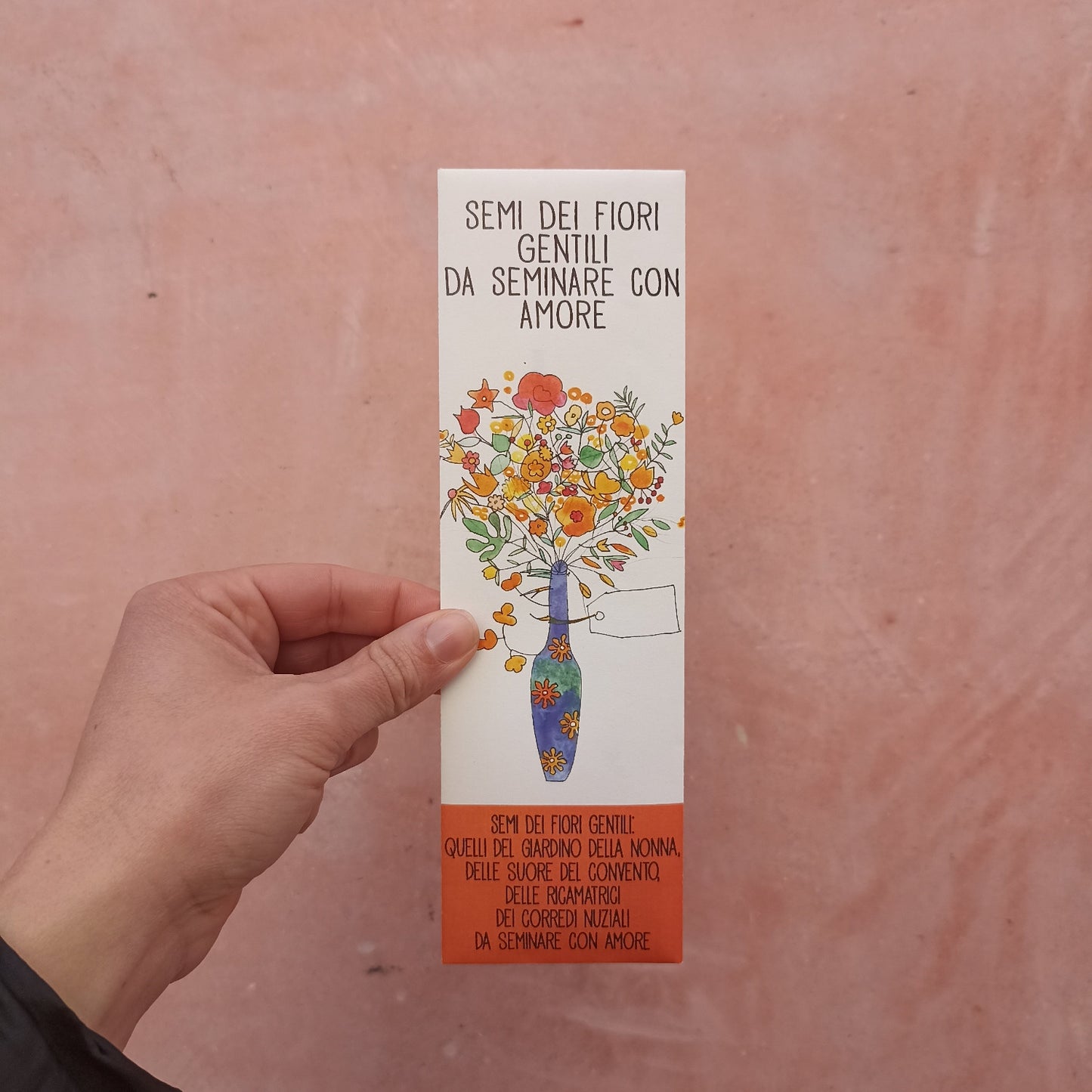 SEMI DEI FIORI GENTILI DA SEMINARE CON AMORE arancio