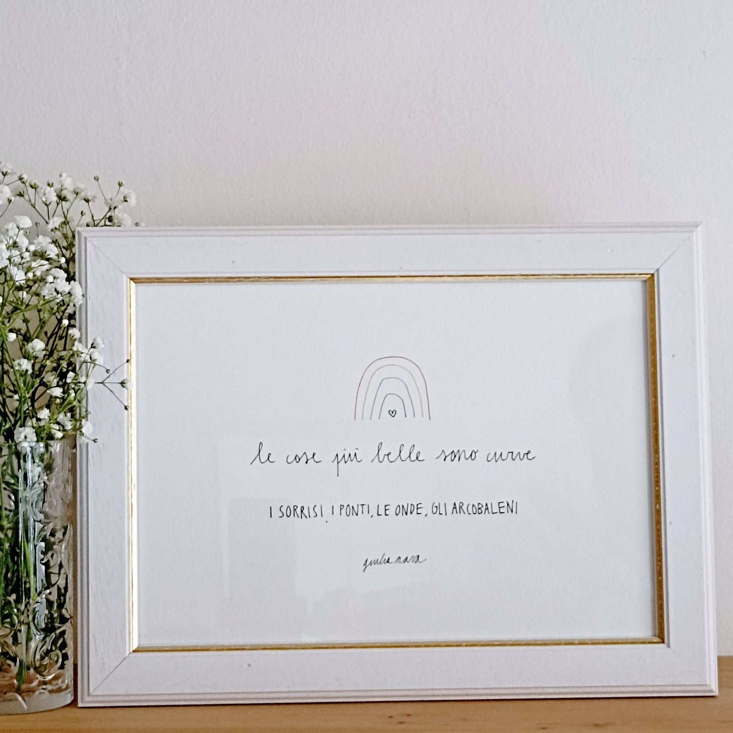 ILLUSTRAZIONE A4 di Giulia Nava Le cose più belle sono curve