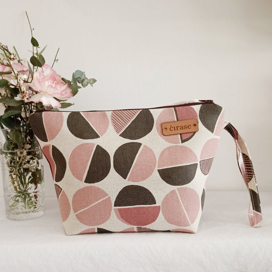 Pochette GEOMETRIE ROSA retro CICLAMINO SCURO
