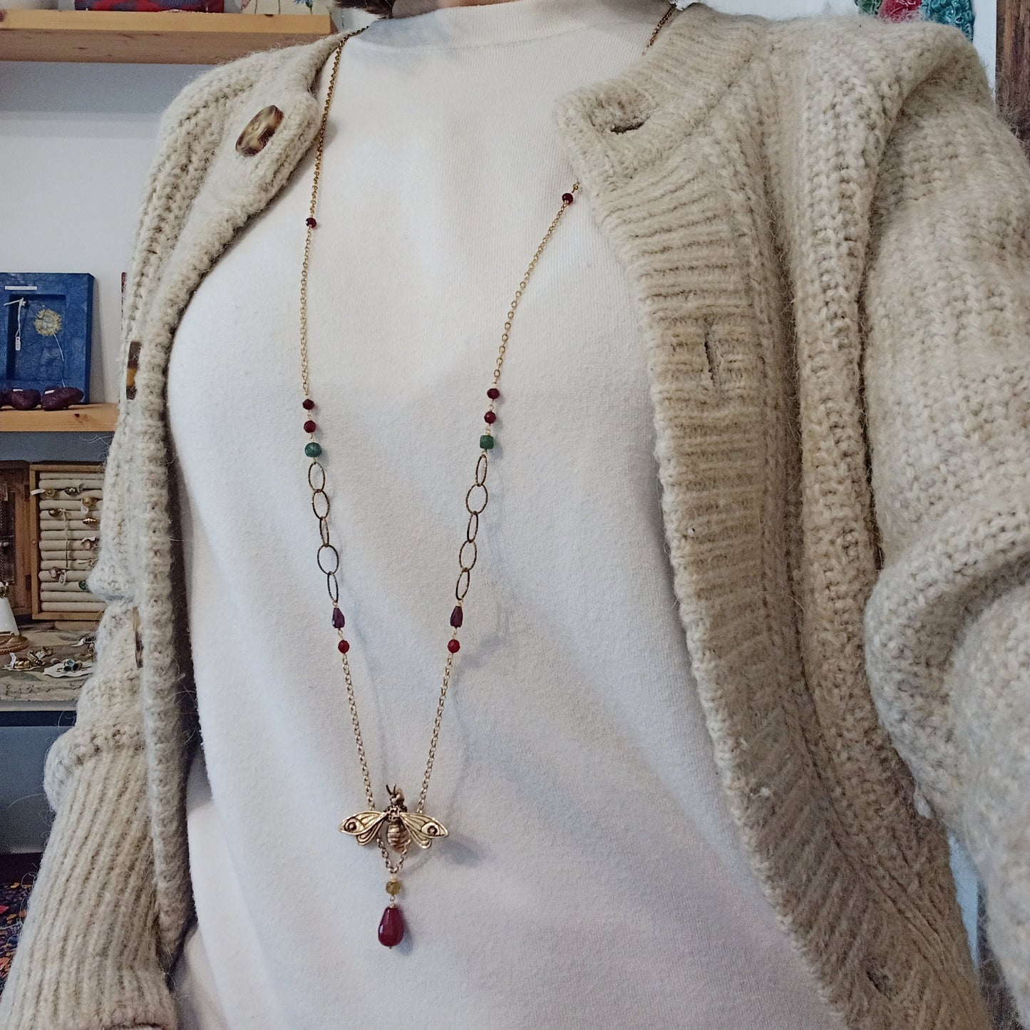 Collana APE Grande con Granato
