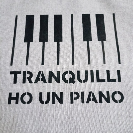 Tovaglietta TRANQUILLI HO UN PIANO