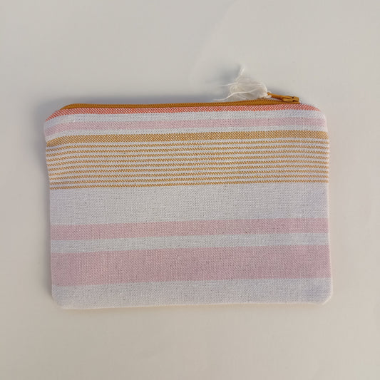 ASTUCCINO RIGHE ROSA e OCRA retro ARANCIO