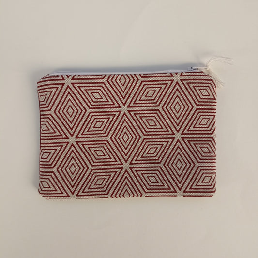 ASTUCCINO GEOMETRICO BORDEAUX retro Bordeaux