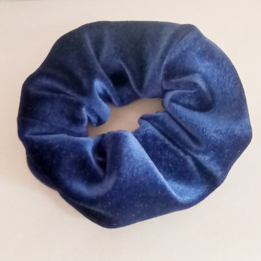 Scrunchie Velluto Blu violaceo