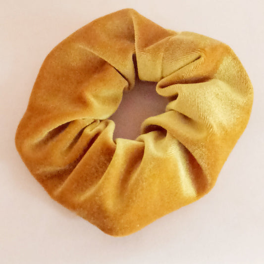 Scrunchie Velluto Ocra