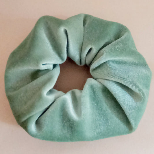 Scrunchie Velluto Verde Salvia Chiaro