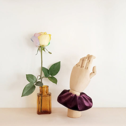 Scrunchie Velluto Bordeaux