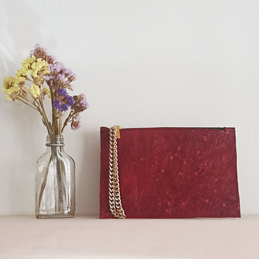 Pochette Pocket  in pelle Rosso Effetto Vintage