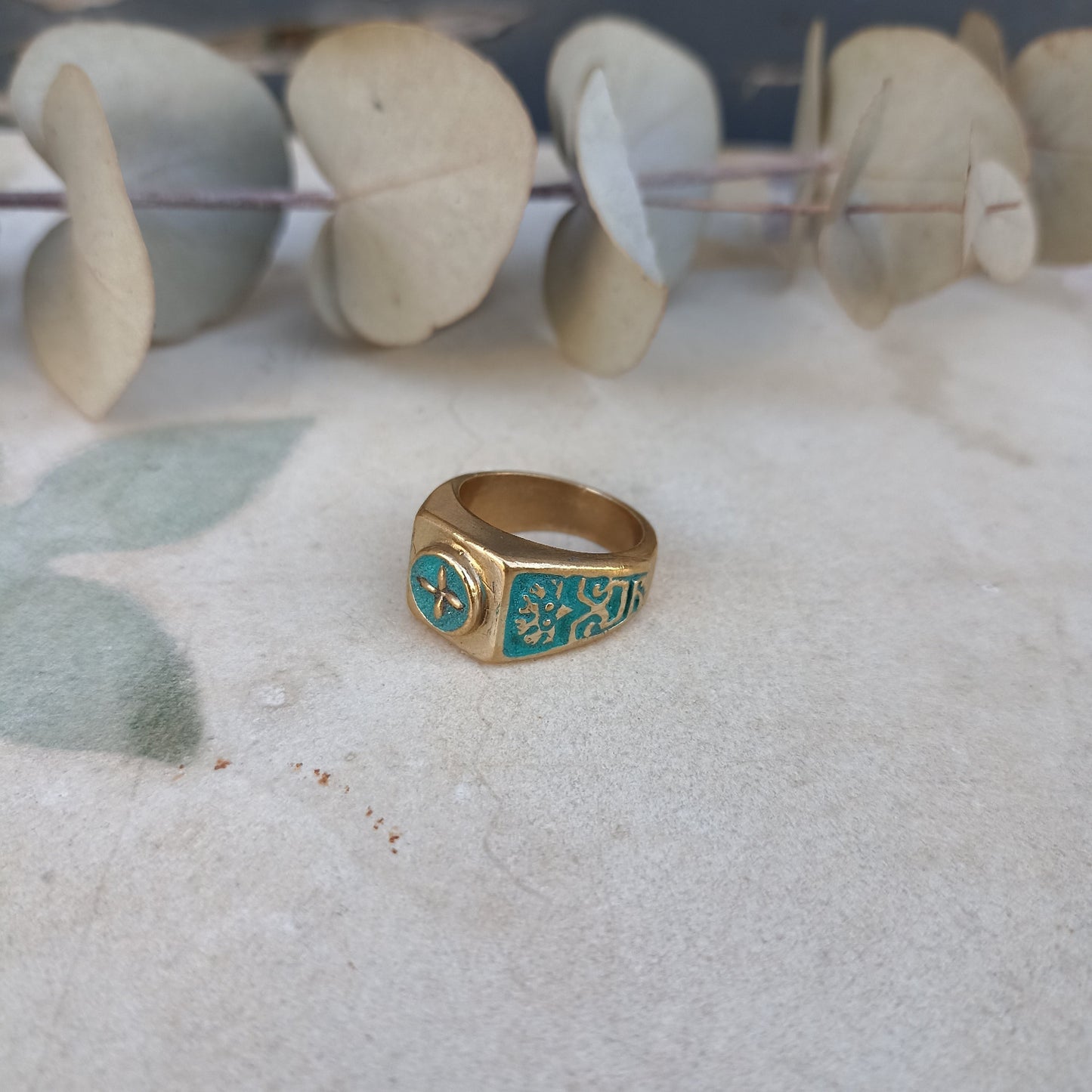 Anello CEMENTINA turchese