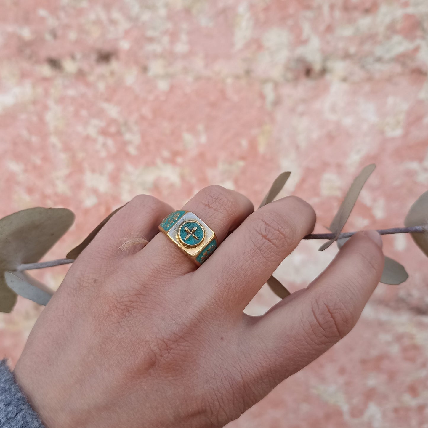 Anello CEMENTINA turchese