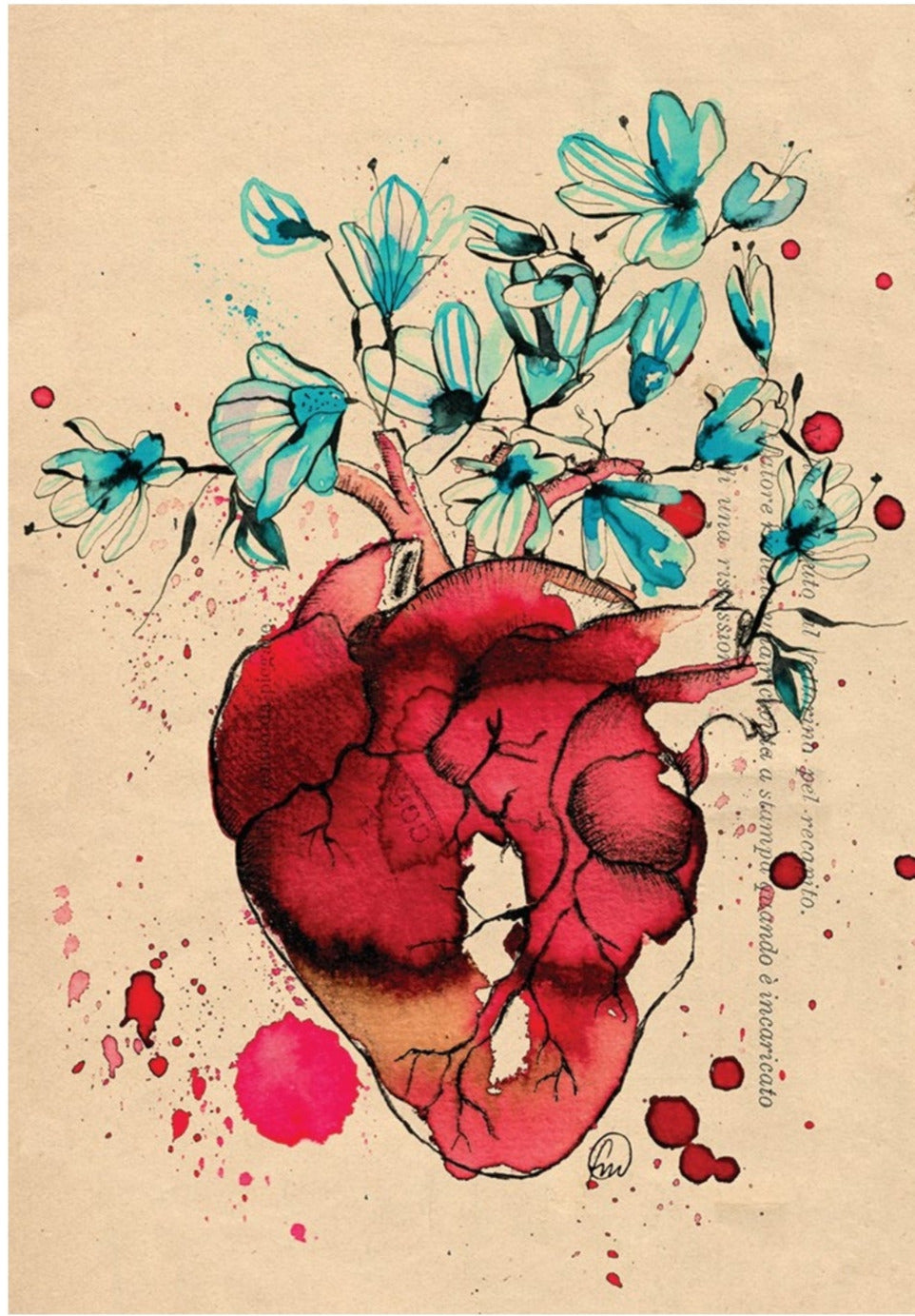 Stampa CUORE GIARDINO Francesca Mariani
