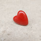ANELLO CUORE ROSSO BRILLANTE CERAMICA