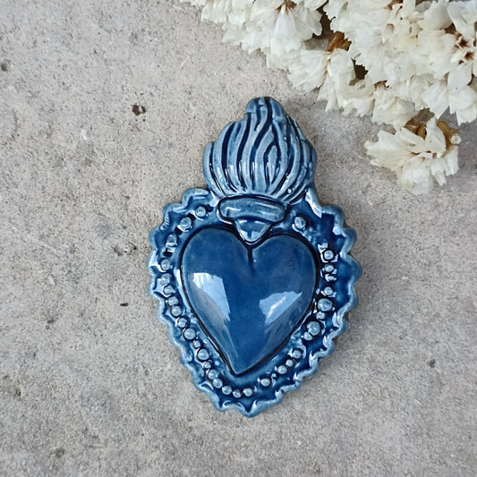 MAGNETE SACRO CUORE  BLU