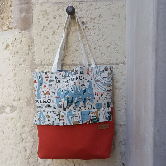 Shopper CITY con base ARANCIO