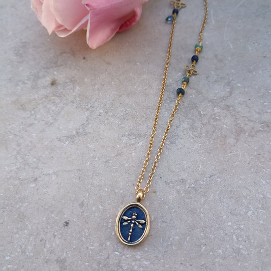 Collana MEDAGLIA LIBELLULA