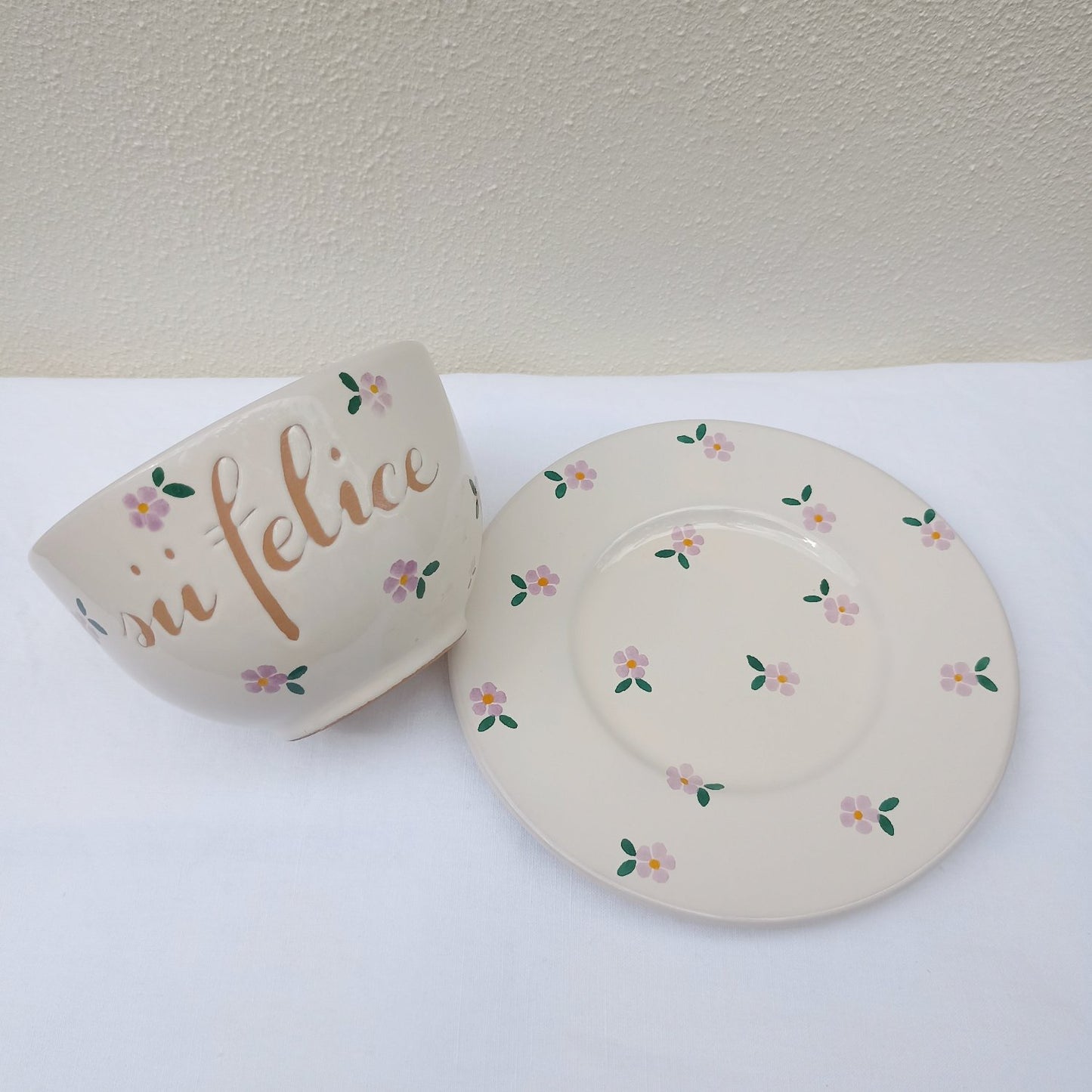 Tazza SII FELICE fiori LILLA