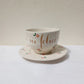Tazza SII FELICE fiori ROSA