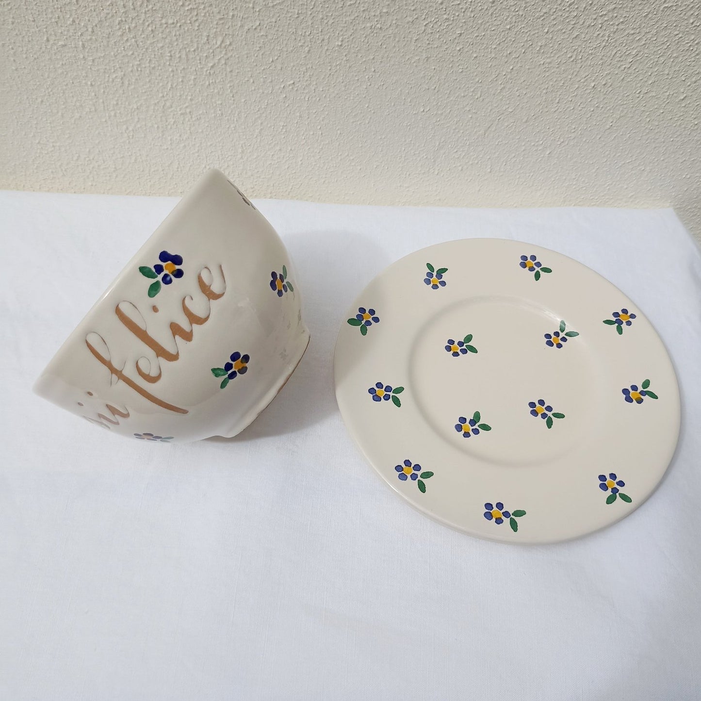 Tazza SII FELICE fiori BLU