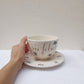 Tazza SII FELICE fiori BLU