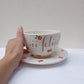Tazza SII FELICE fiori ROSSI