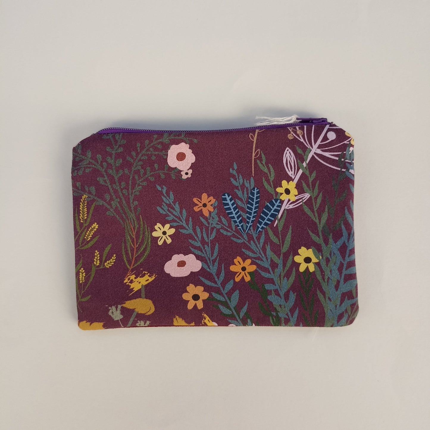 ASTUCCINO PICCOLI FIORI  retro BORDEAUX