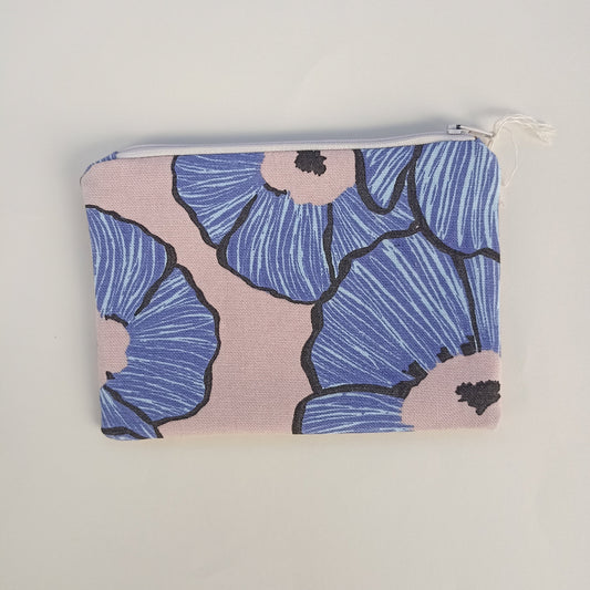 ASTUCCINO PAPAVERI CELESTI retro ROSA ANTICO