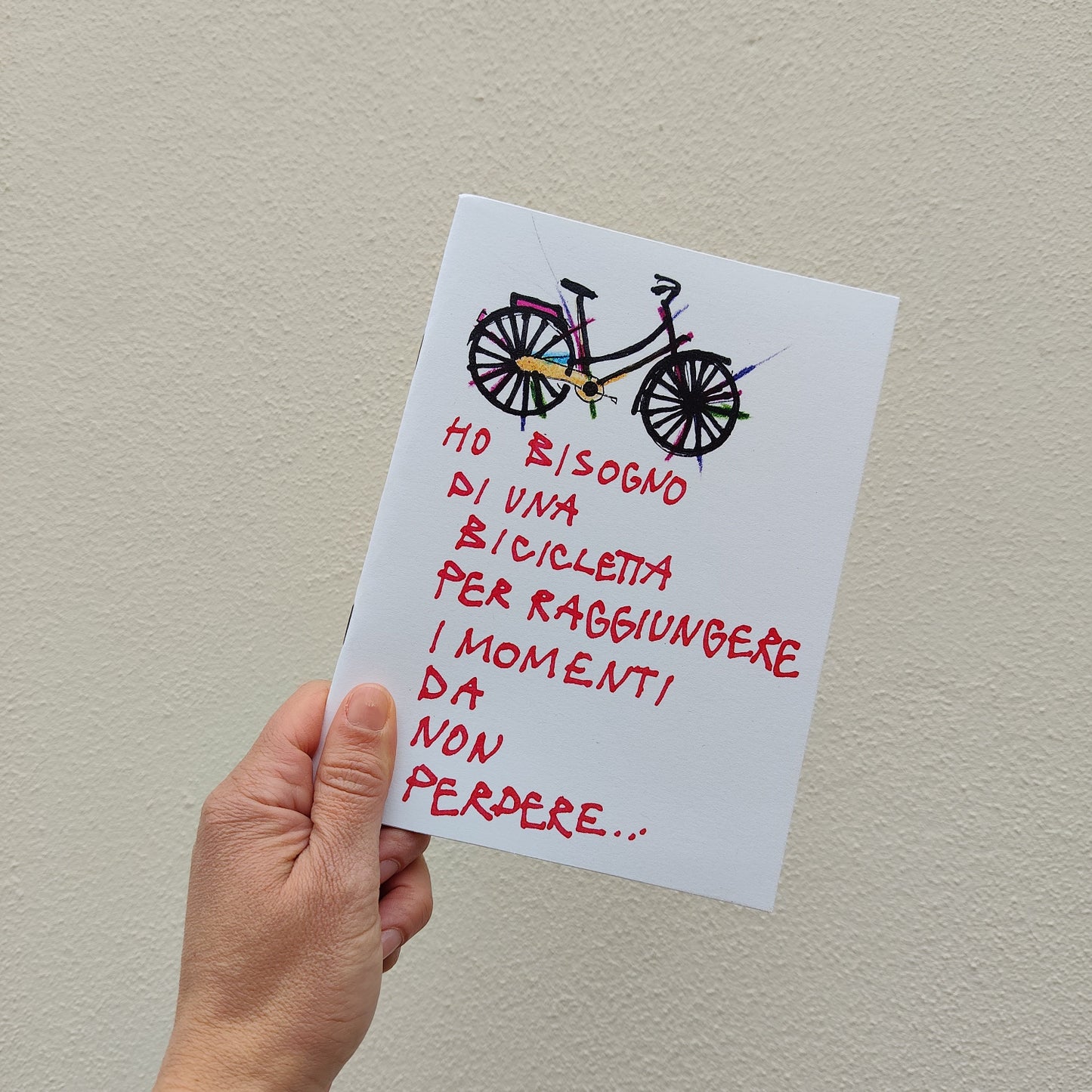 Quaderno Ho Bisogno Di Una Bicicletta