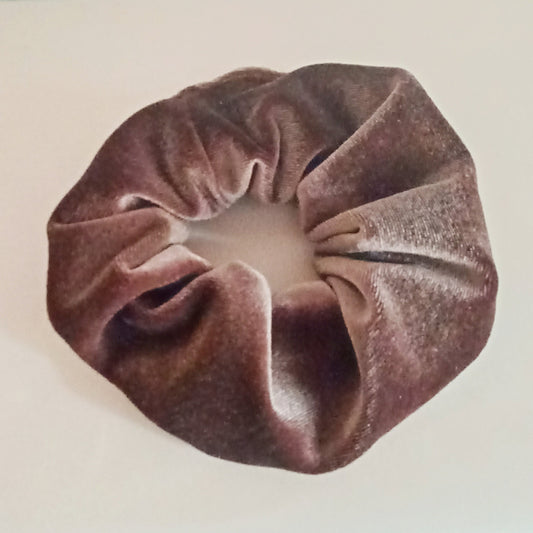 Scrunchie Velluto Marrone Scuro