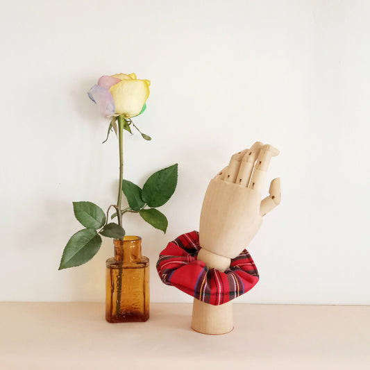 Scrunchie Tartan Rosso Classico