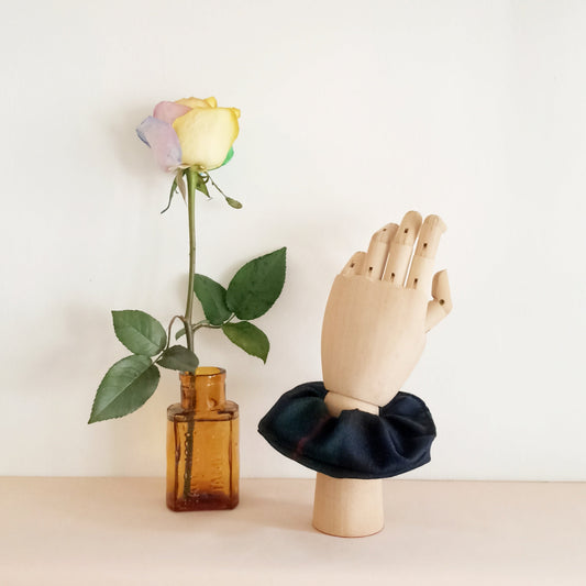Scrunchie Tartan Blu Classsico