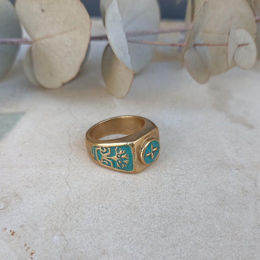 Anello CEMENTINA turchese