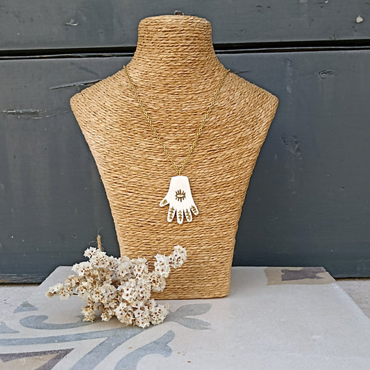 Collana SACRA MANO BIANCA