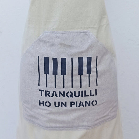 Grembiule TRANQUILLI HO UN PIANO