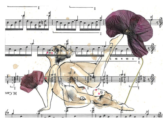 Stampa YOGA TRA I PAPAVERI Francesca Mariani